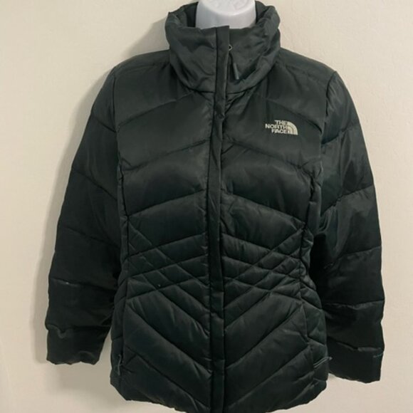 Womens The North Face Insulated Puffer Jacket 550-Down MEDIUM dark green - Picture 1 of 7